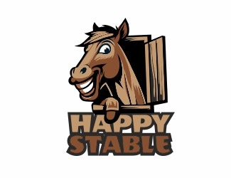 Projekt graficzny logo dla firmy online Happy stable